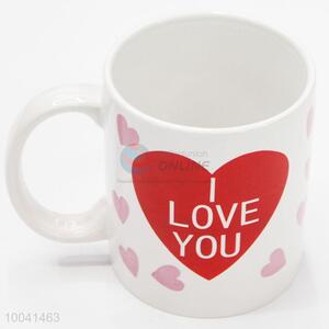 China supplier 8*9.5cm ceramic cup with handle