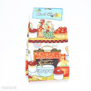 Cupcake microfiber printed dish cloth for home kitchen and restaurant