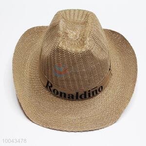 High Quality Knitted Cowboy Hat/Summer Hat