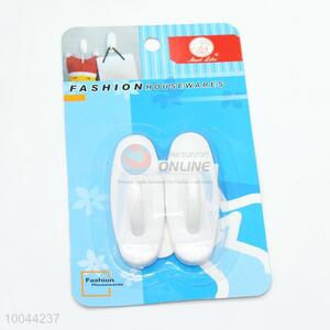 2pcs/set white ABS plastic decorative wall hook