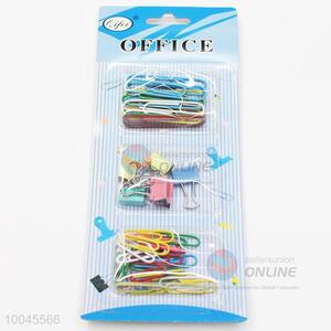 <em>Stationary</em> <em>Set</em> Of Colorful Paper Clips and Clips