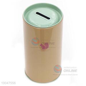 7.5*14.5cm Utility zip-top can shape tinplate money/saving box