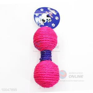 Wholesale Barbell Shaped Dog Balls Durable Pet Dog Rope Toy