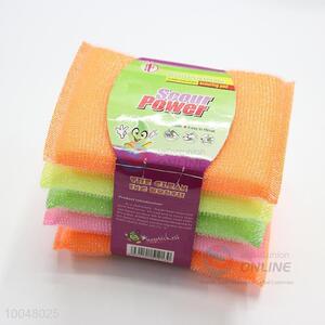 5Pcs Colorful Kitchen Scouring Pads
