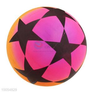 Hot Sale 9 Inch Colourful PVC Inflatable Beach Ball Printed the Five-pointed Stars