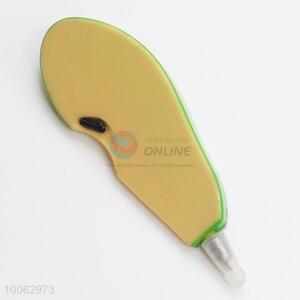 Hot Sale 13*2.4cm Green Apple Shaped Ball-point Pen with Magnetic Sticker