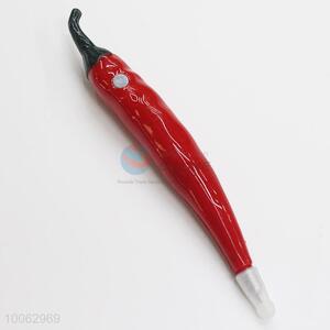 Hot Sale 13*2.4cm Pimiento Shaped Ball-point Pen with Magnetic Sticker