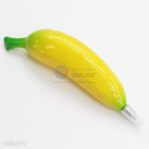 Hot Sale 13*2.4cm Banana Shaped Ball-point Pen with Magnetic Sticker