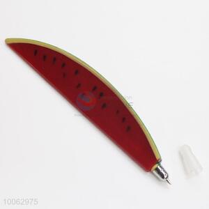 Hot Sale 13*2.4cm Watermelon Shaped Ball-point Pen with Magnetic Sticker