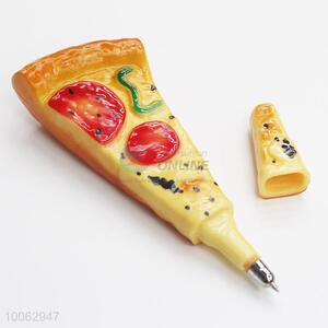 New Design 13*5cm Pizza Shaped Ball-point Pen with Magnet