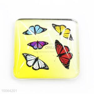 Square Butterfly Pattern Fridge Magnet
