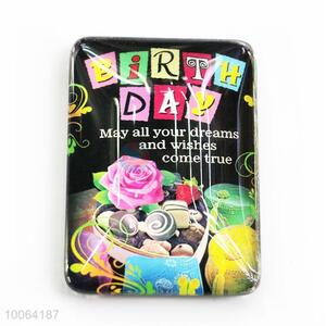 Colorful Glass Birthday Fridge Magnet