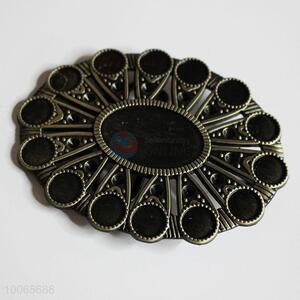 Fashion floral zinc alloy belt buckle