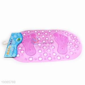 Household Transparent Ellipse Shaped PVC Non-slip Mat With Footprint