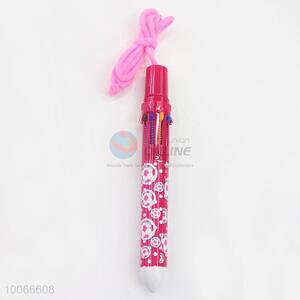 Wholesale 14cm Ten-colors Ball-point Pen with Rope, Printed the Footballs