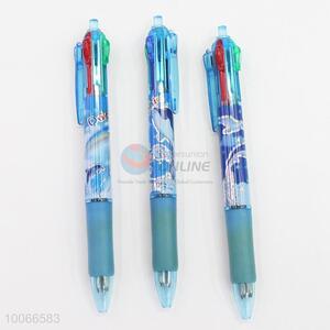 Hot Sale 14cm Four-colors Ball-point Pen with the Pattern of Dolphin