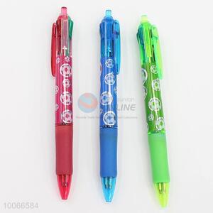 Hot Sale 14cm Four-colors Ball-point Pen with Footballs Pattern