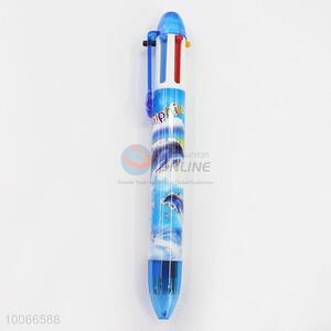 High Quality 14cm Six-colors Ball-point Pen with the Pattern of Dolphin