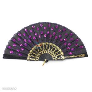 Custom printing folding plastic hand fan