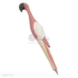 Wholesale flamingo shape wooden ball pen