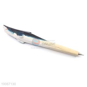 Wholesale dolphin shape ball pen with wooden carve