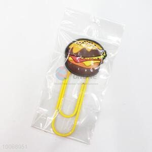 Hamburger Yellow Bookmark/Paper Clips