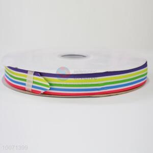 Colorful stripe grosgrain ribbon/gift wrapping ribbon