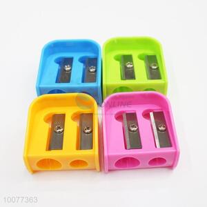 Double Hole Plastic Pencil Sharpener