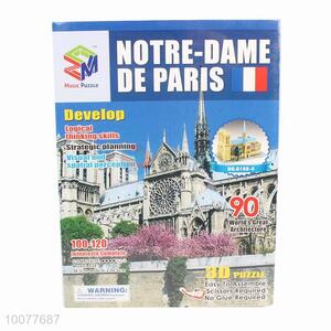 Notre-dame de paris educational architecture diy toys 3d puzzle