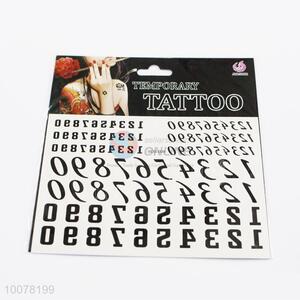 Number Temporary Art Tattoo