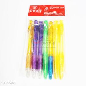 Wholesale colorful 7pcs plastic ball-point pens