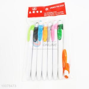 Hot sell clear 8pcs ball-point pens