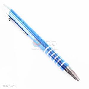 Newest custom fashionable blue metal ball-point pen