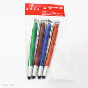 Cheap colorful 4pcs ball-point pens