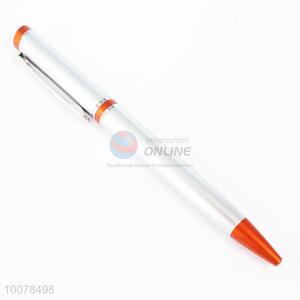 Latest design cool white&orange ball-point pen