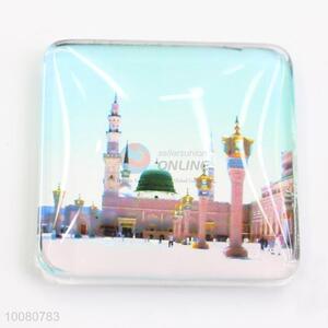 Modern building creative souvenir glass fridge magnet