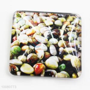 Creative stone pattern glass fridge magnet