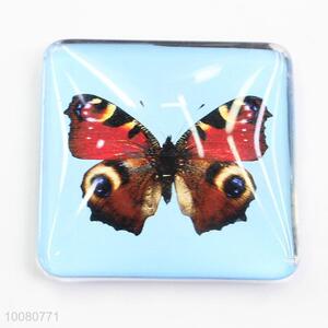 Wholesale butterfly glass crystal souvenir fridge magnet