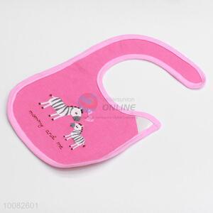 Zebra embroidery baby saliva towel