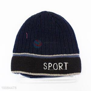 Short Printed Knitted Chenille Cap/Hat