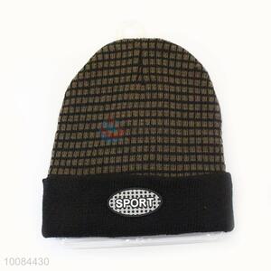 Good Quality Men's Polyester Knitted Cap/Hat