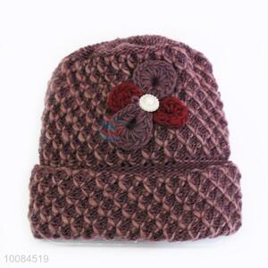 Made In China Grandma/Granny Winter Iceland Yarn Knitted Hat