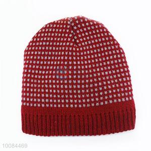 Short Dotted Knitted Acrylic Fiber Cap/Hat