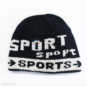 Short Printed Knitted Chenille Cap/Hat