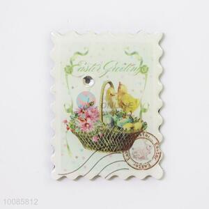 Flower Postage Stamp Shaped Crystal Glass Fridge Magnet