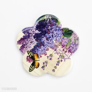 Lavender Flower Shaped Ceramic Fridge Magnet