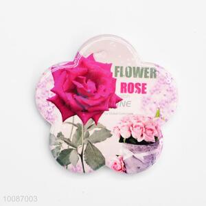 High Quality Rose Flower Shaped Ceramic Fridge Magnet