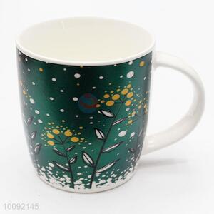 Wholesale green simple seramic cup