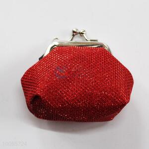 Red Coin Holder,Coin Pouch,Coin Purse with Key Ring