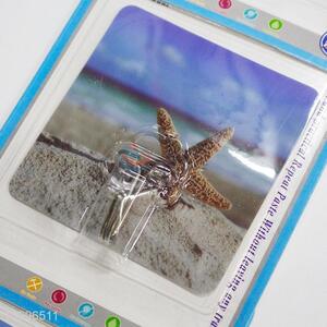 China Factory Starfish Printed Removable Waterproof Magic Plastic Hook